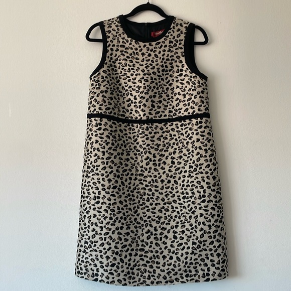 Max Mara Studio Leopard Dress - Size 8 (Fits Small) - Picture 1 of 9
